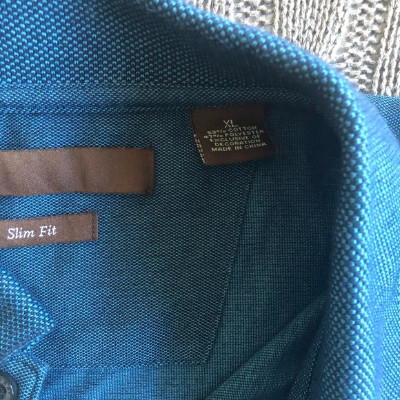 Perry Ellis | Pique Basic Textured Polo Shirt - Picture 4 of 6